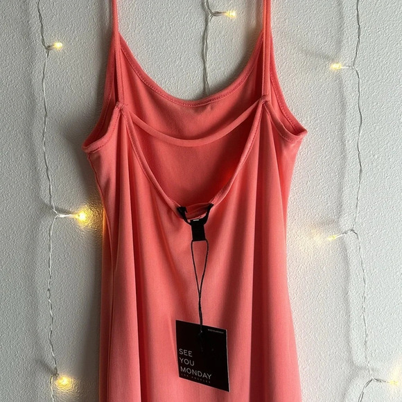 See You Monday Coral Mesh Lined Cutout Maxi Dress 🪸 - Picture 2 of 2